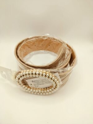 image Brown Belt with Pearl Buckle
